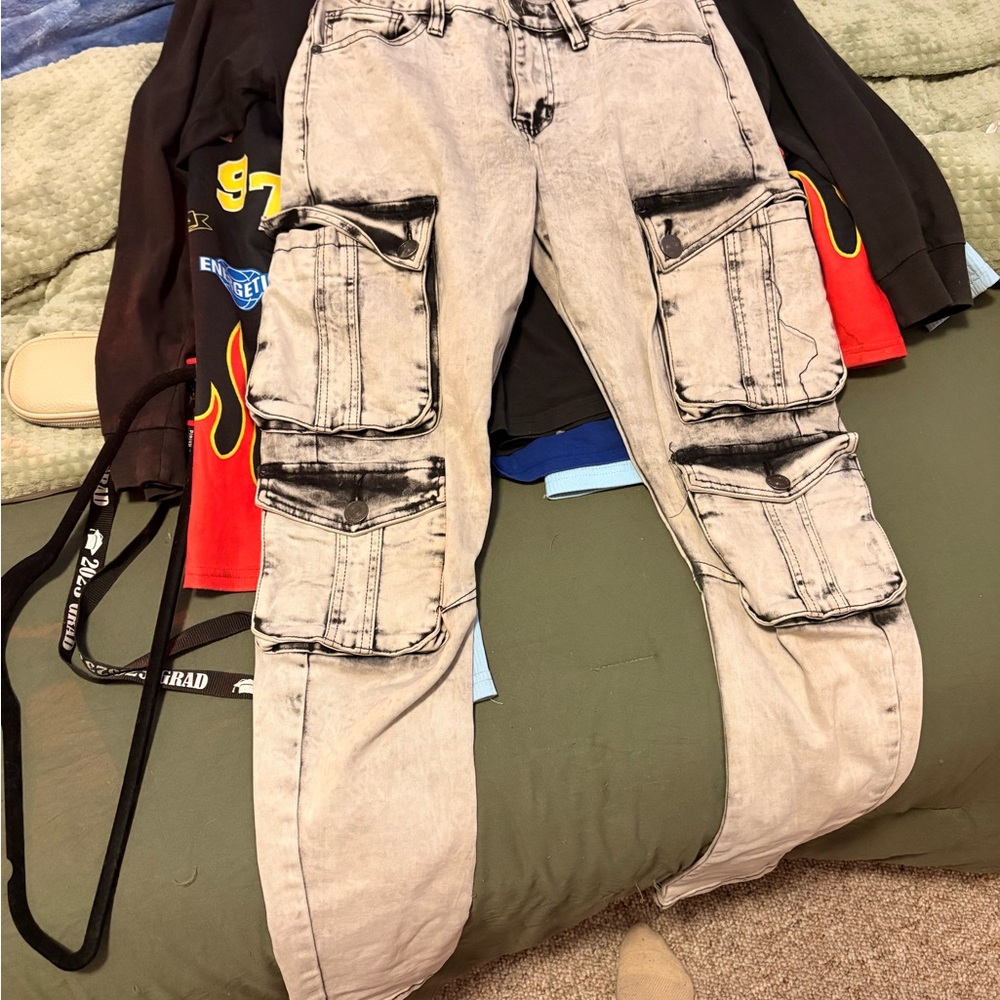 Men's Stylish Cargo Pants - Gray